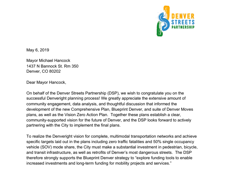 Letter to Mayor Re: 2020 Budget and Capital Improvement ...