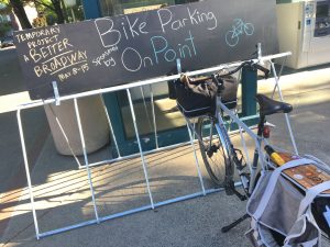 Pop-up bike parking