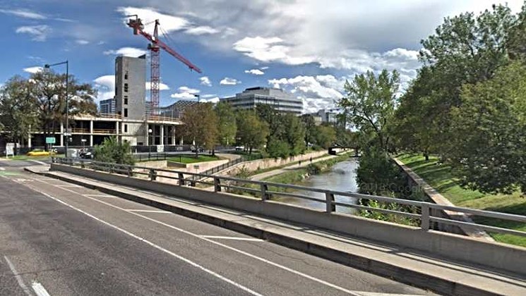 Cherry Creek trail at Speer Blvd