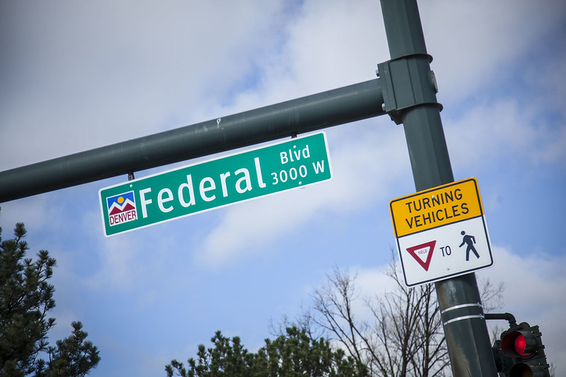 Federal Blvd street sign