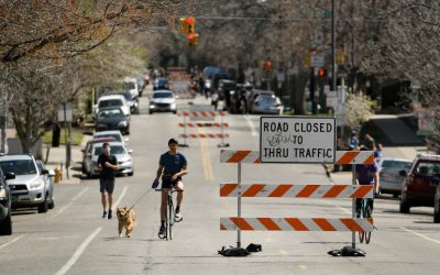 Denver’s closed streets bring out people eager to break coronavirus quarantine and stretch their legs