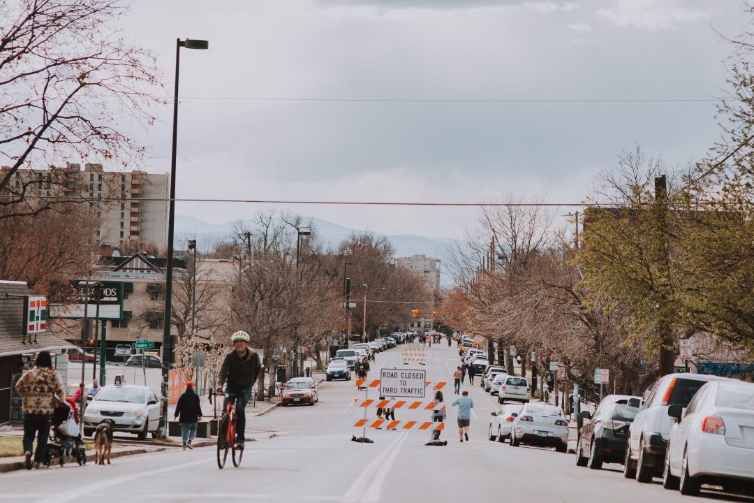 Shared street in Denver