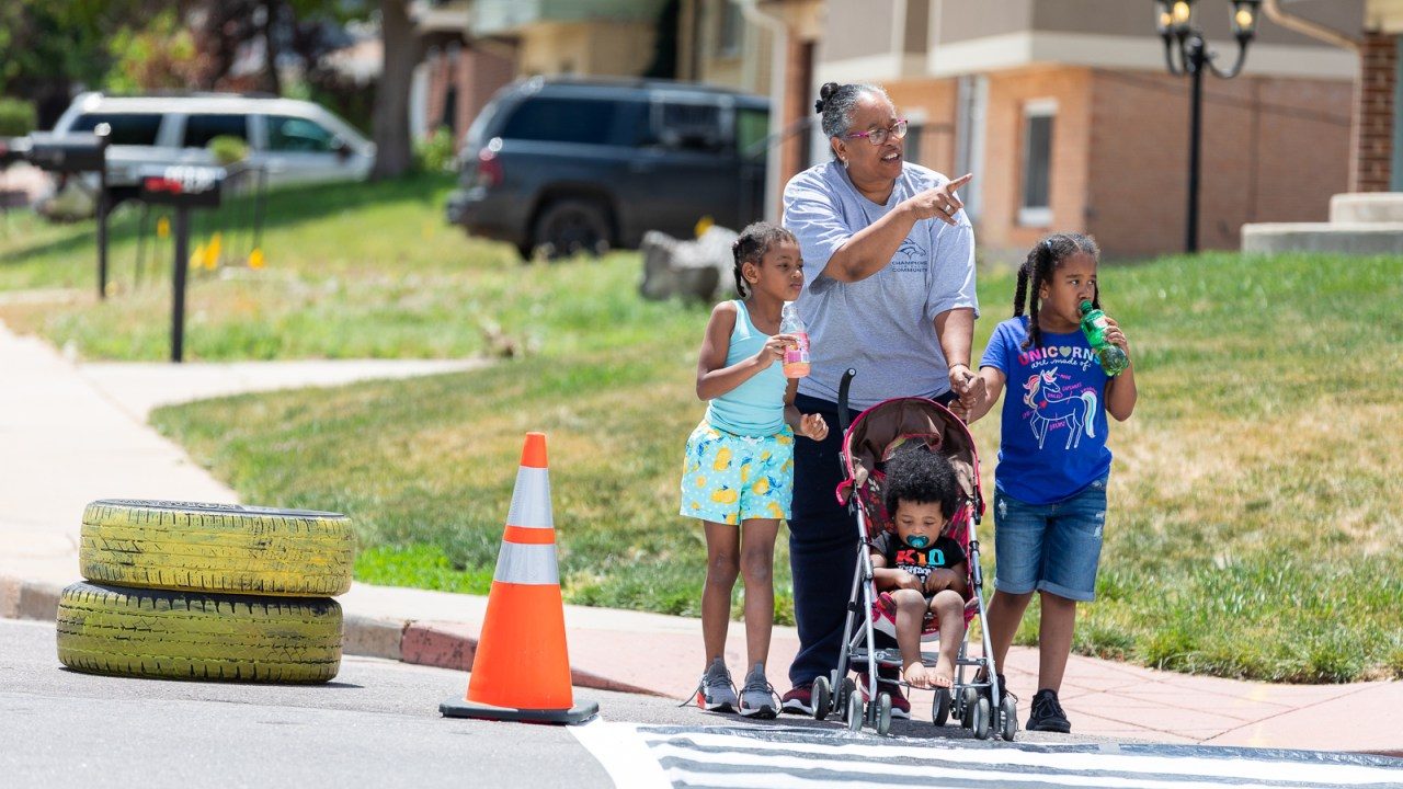 Montbello crosswalk