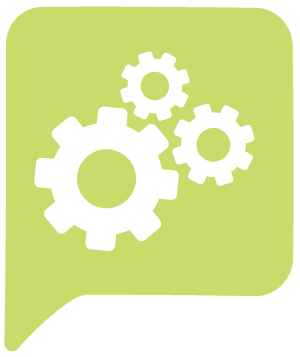 Policy gears icon