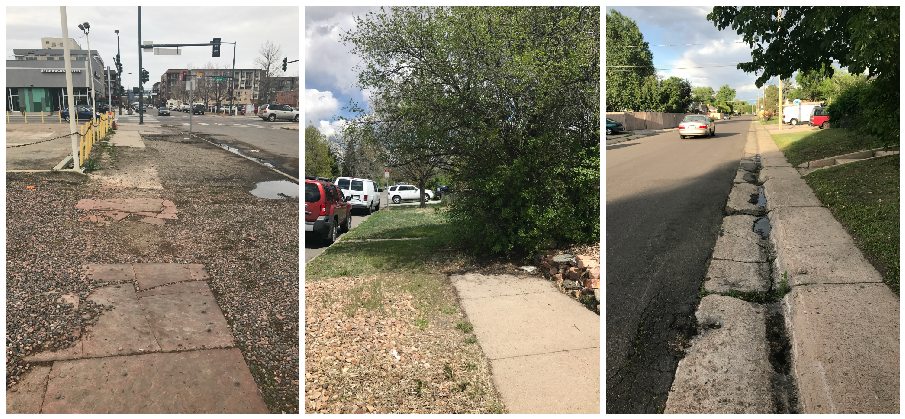 Bad sidewalks in Denver