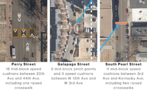 Vertical traffic calming in Denver