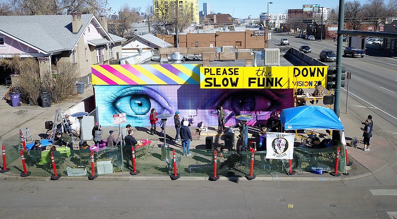 Slow the Funk Down West Colfax Mural