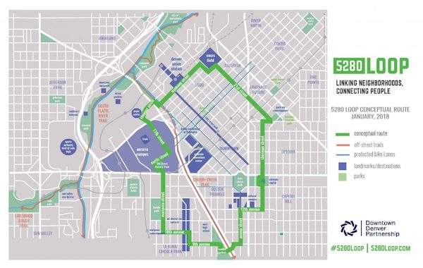 5280 Trail concept map as of February 2018