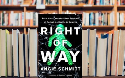 The next CALC Tuesday Night book club selection is Right of Way by Angie Schmitt